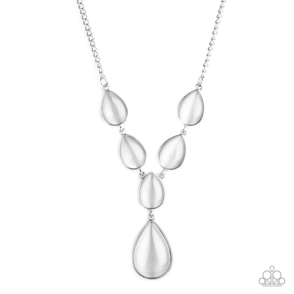 Dewy Decadence White Necklace